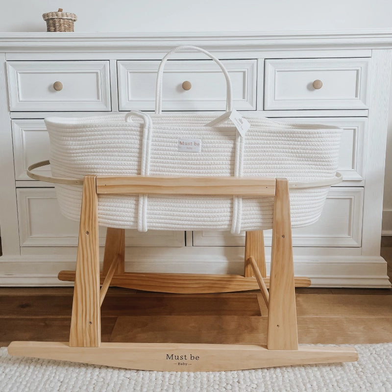 Meringue Cotton Full Bassinet (basket + mattress + support)