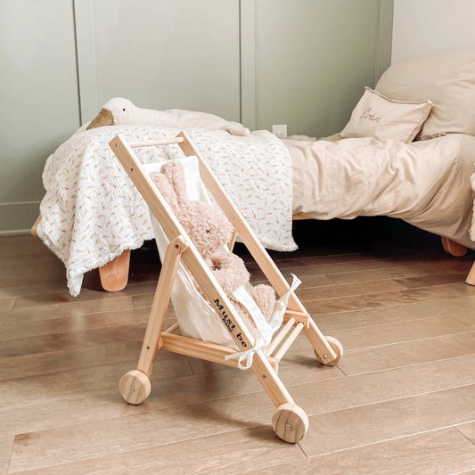 Poussette poupée Boho